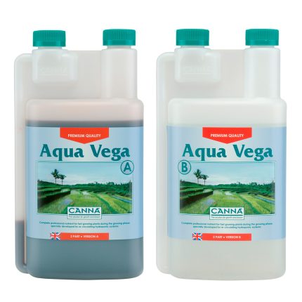 canna aqua vega a and b 1 litre nutrient bottles