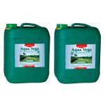 canna aqua vega a and b 10 litre nutrient bottles