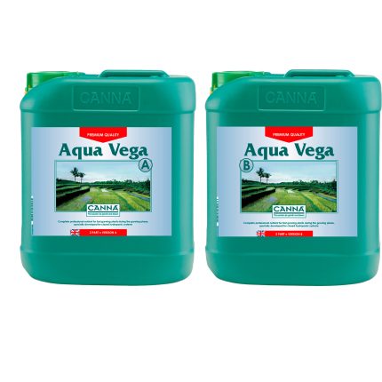 canna aqua vega a and b 5 litre nutrient bottles