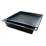 High-quality black hydroponic tray for plant cultivation and propagation.