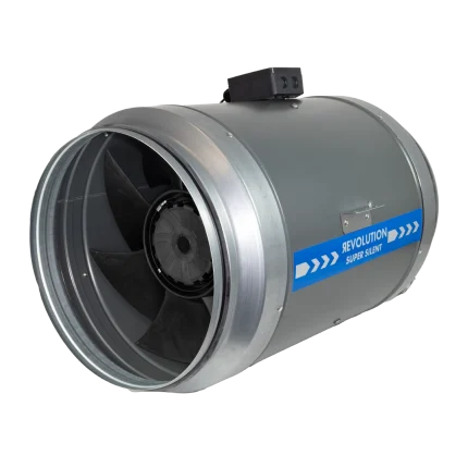 High-quality, whisper-quiet industrial ventilation fan for cannabis grow rooms.